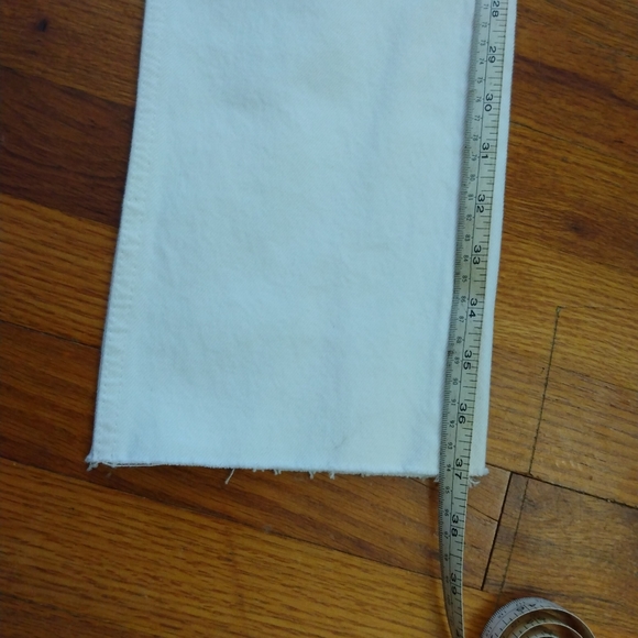 NWT Women's White Re/done High Rise Stove Pipe Jeans 24 (US 0) - Picture 11 of 16